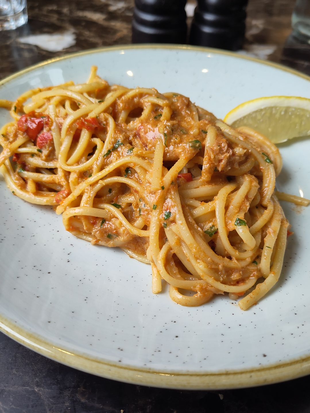 Devon Crab Linguine