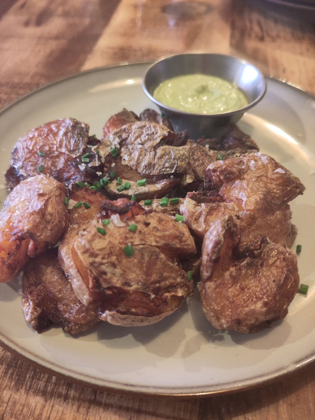 Triple Cooked Smash Potatos