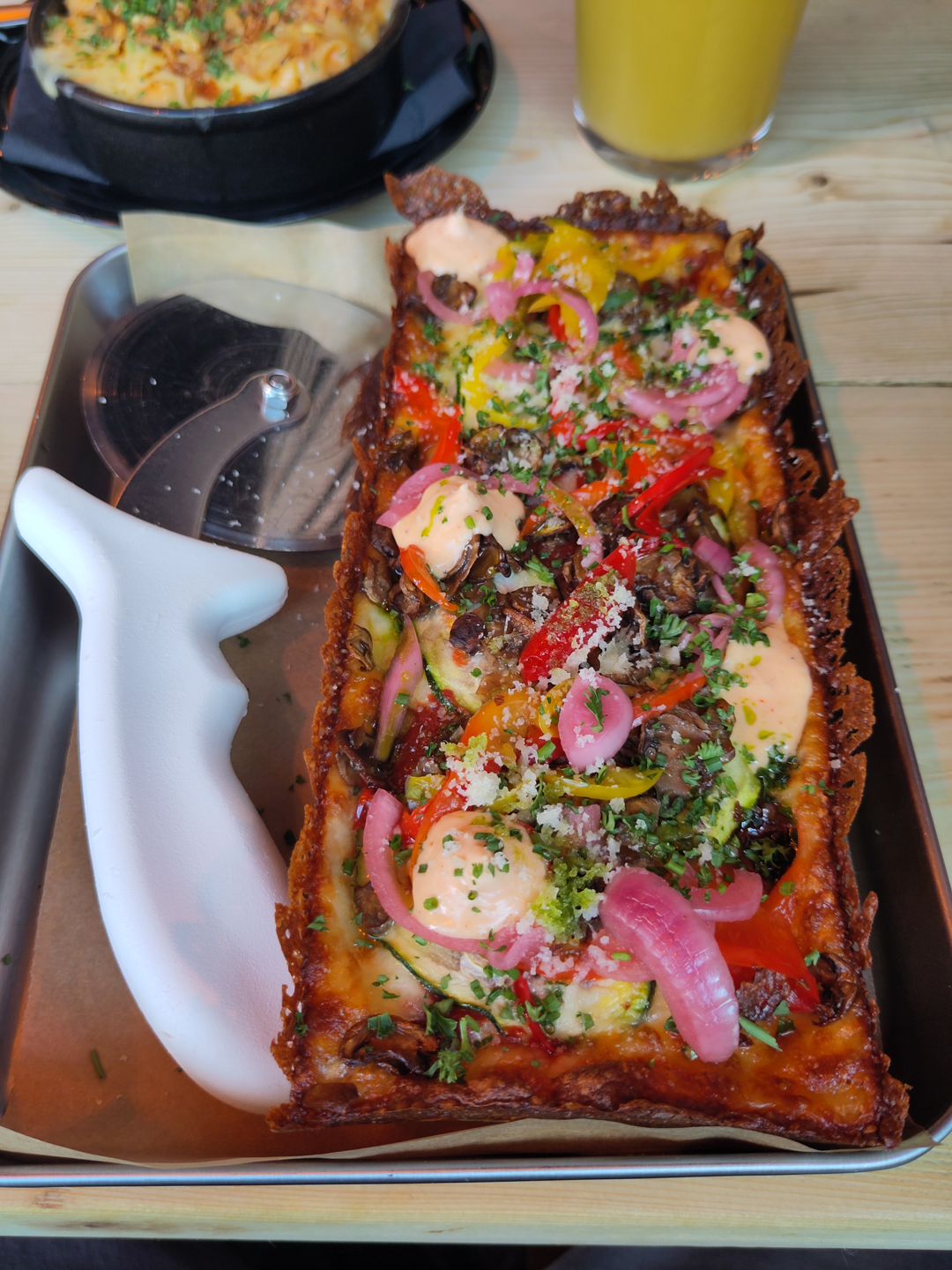 Detroit style pizza - Veg Patch (V)